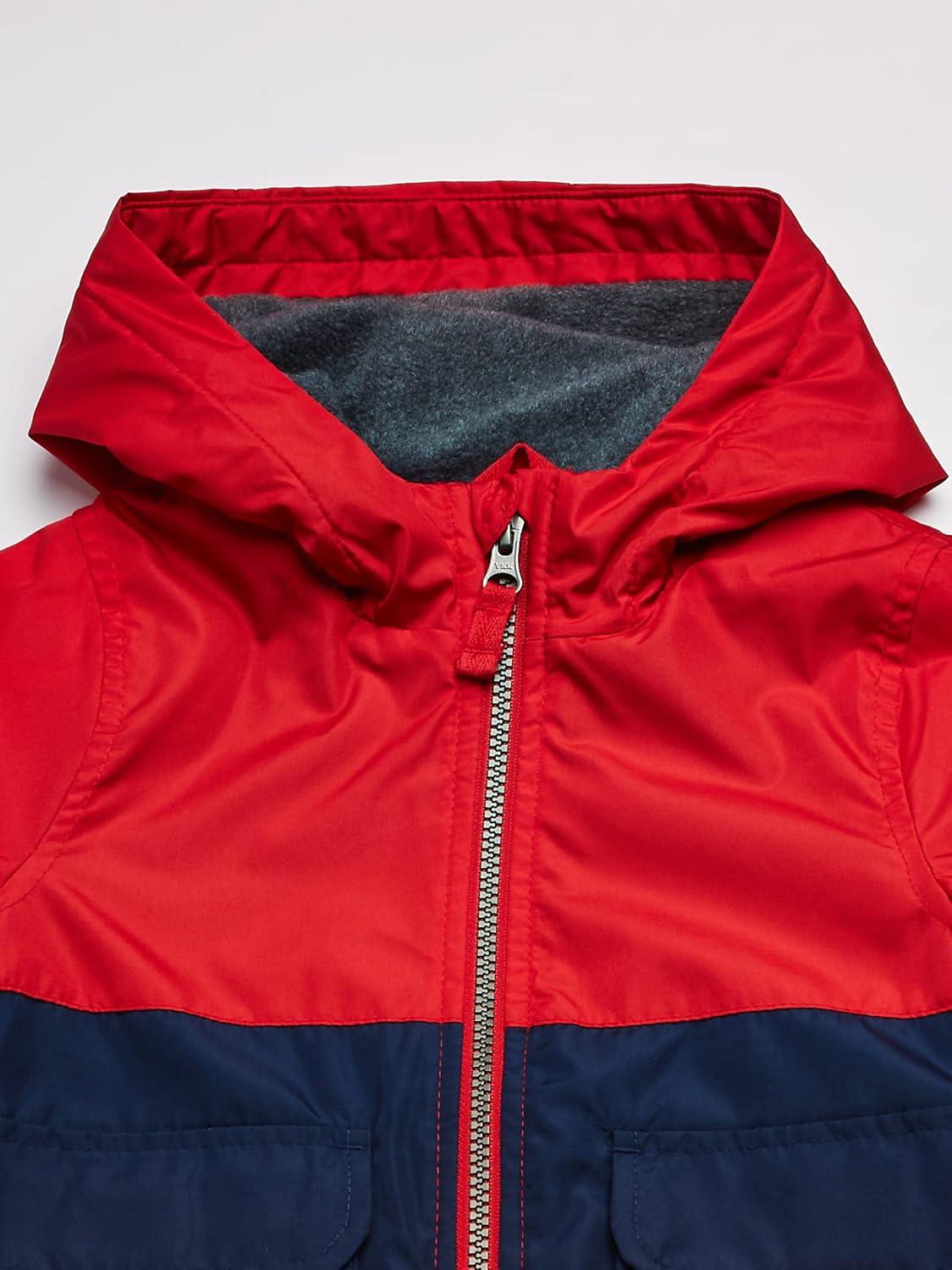 imageOsh Kosh boys Midweight Fleece Lined Windbreaker JacketTransitional JacketBandana Red and Blue