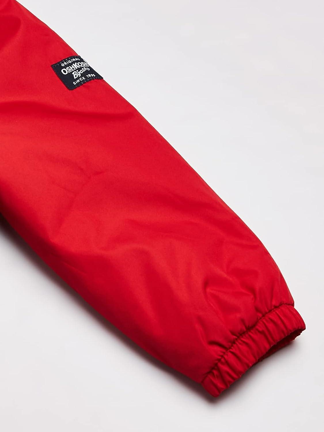 imageOsh Kosh boys Midweight Fleece Lined Windbreaker JacketTransitional JacketBandana Red and Blue