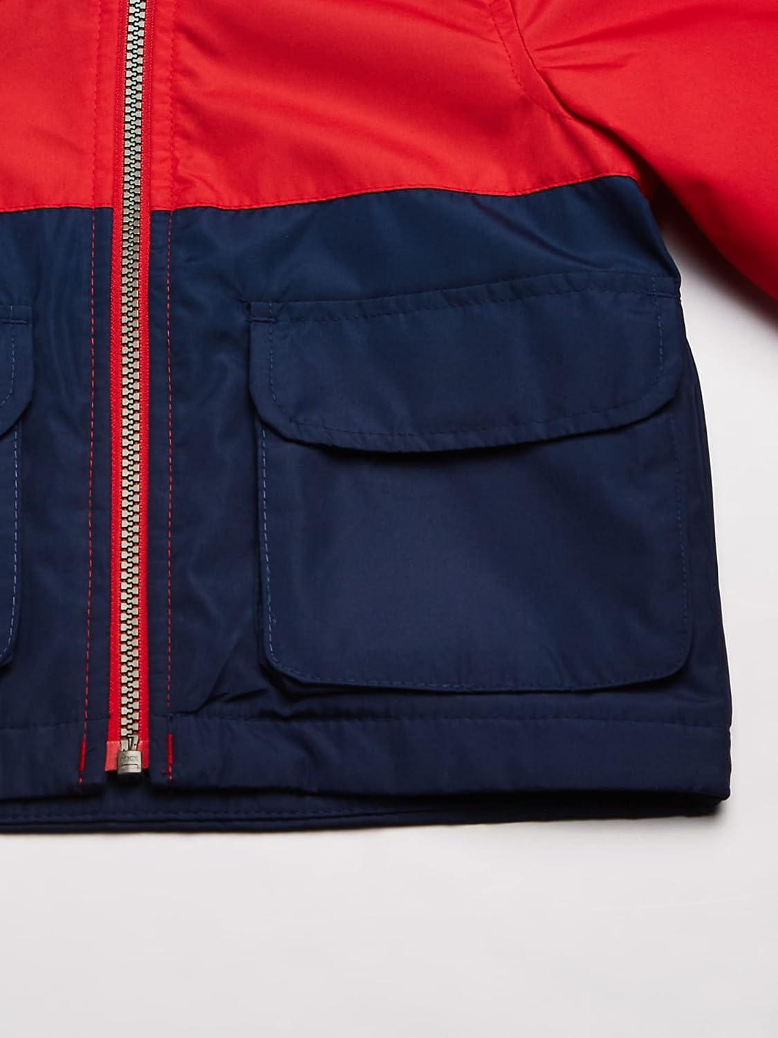 imageOsh Kosh boys Midweight Fleece Lined Windbreaker JacketTransitional JacketBandana Red and Blue