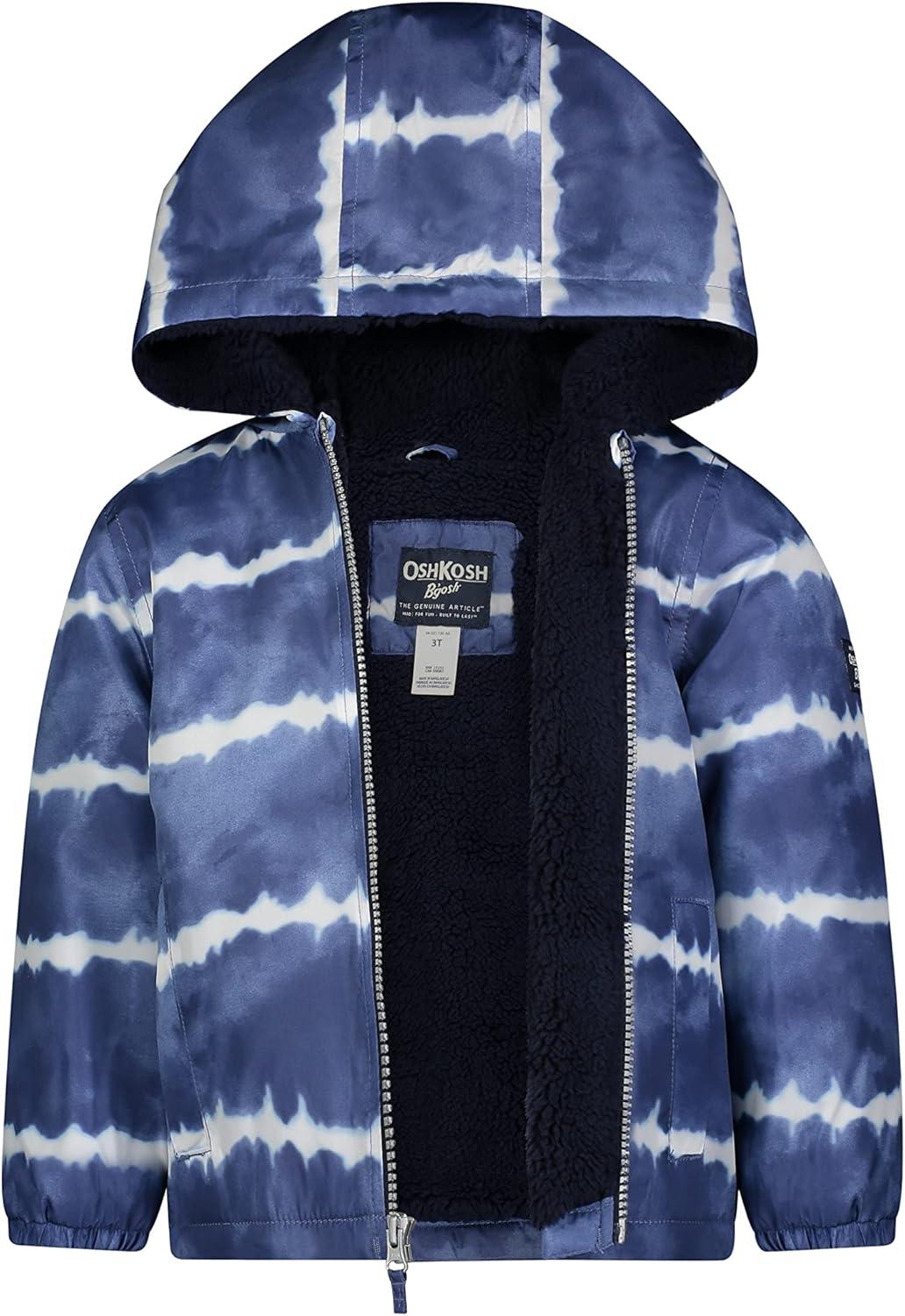 imageOsh Kosh boys Midweight Fleece Lined Windbreaker JacketTransitional JacketBlue