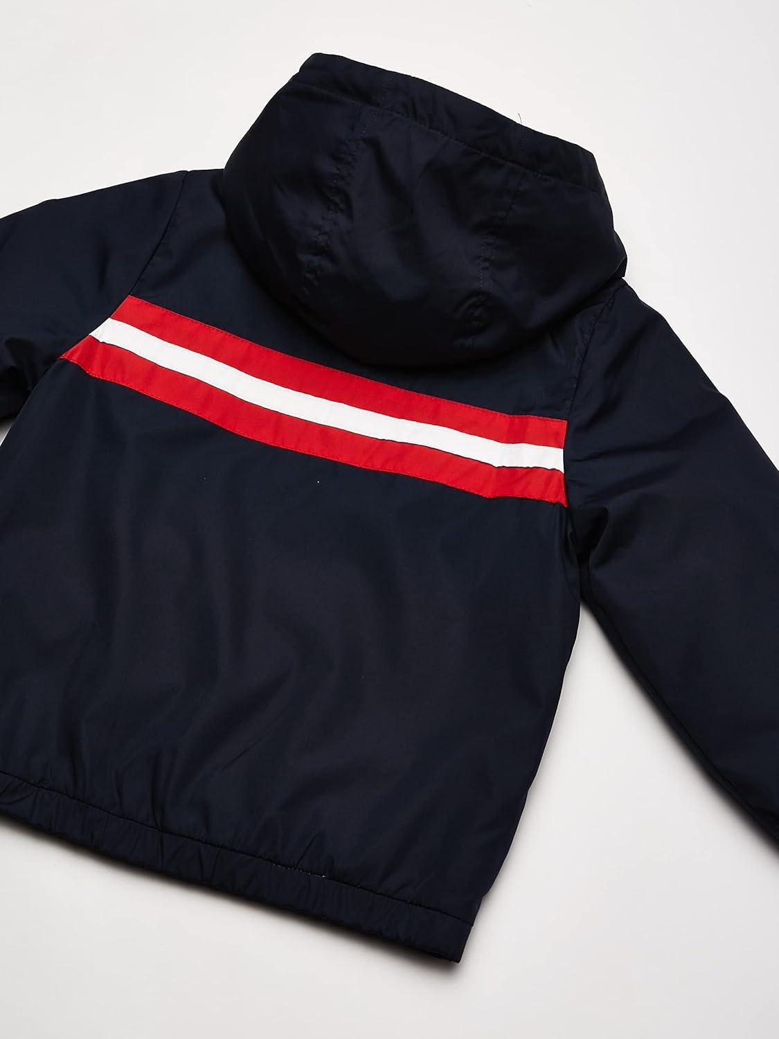 imageOsh Kosh boys Midweight Fleece Lined Windbreaker JacketTransitional JacketDeep Navy Bandana Red