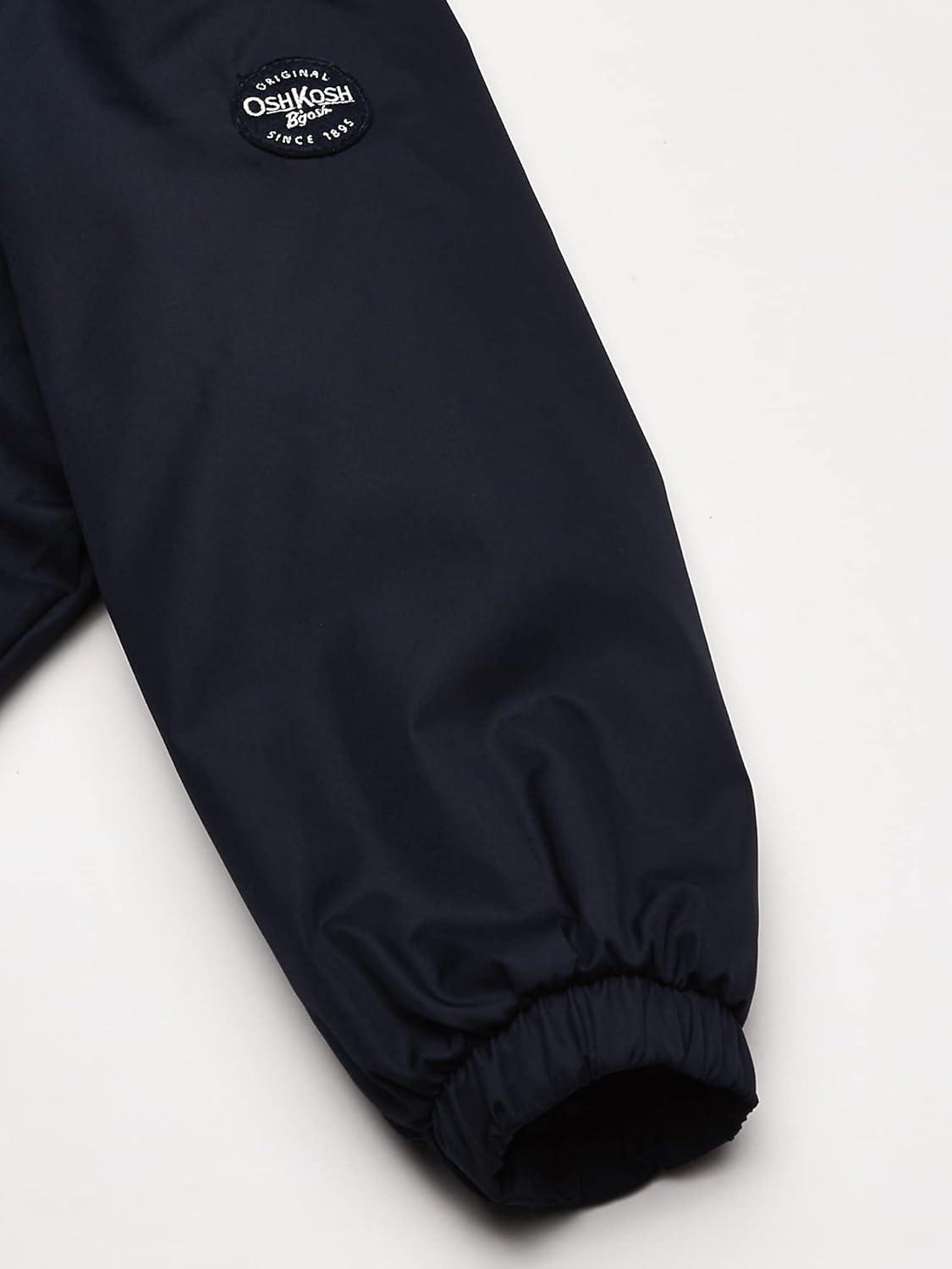 imageOsh Kosh boys Midweight Fleece Lined Windbreaker JacketTransitional JacketDeep Navy Bandana Red