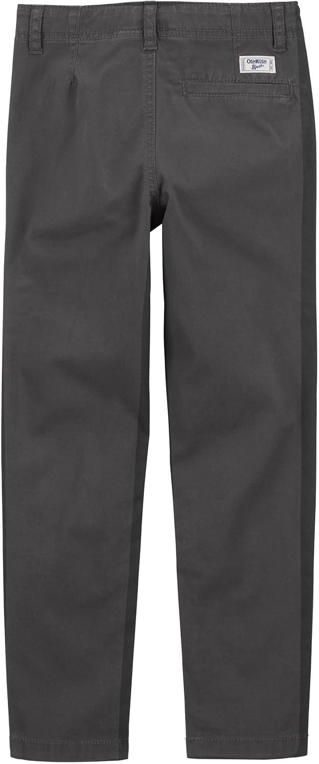 imageOshKosh BGosh Boys Slim Stretch Chino PantsSolid Dark Grey