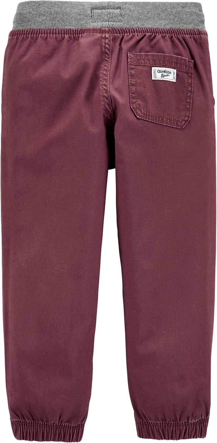 imageOshKosh BGosh Boys Twill Pullon JoggersCabernet