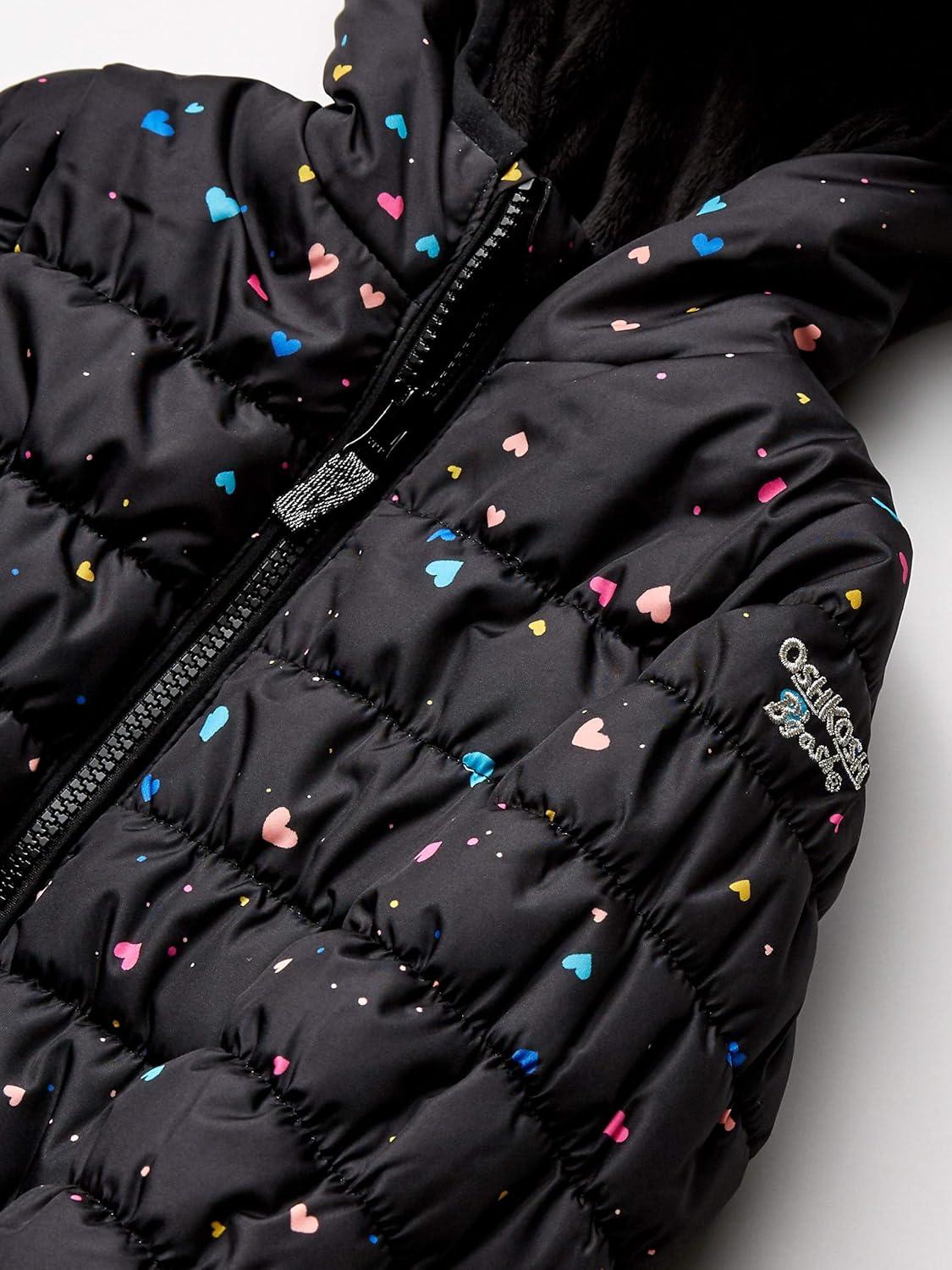 imageOshKosh BGosh Girls Perfect Colorblocked Heavyweight Jacket CoatHeart Multi Print