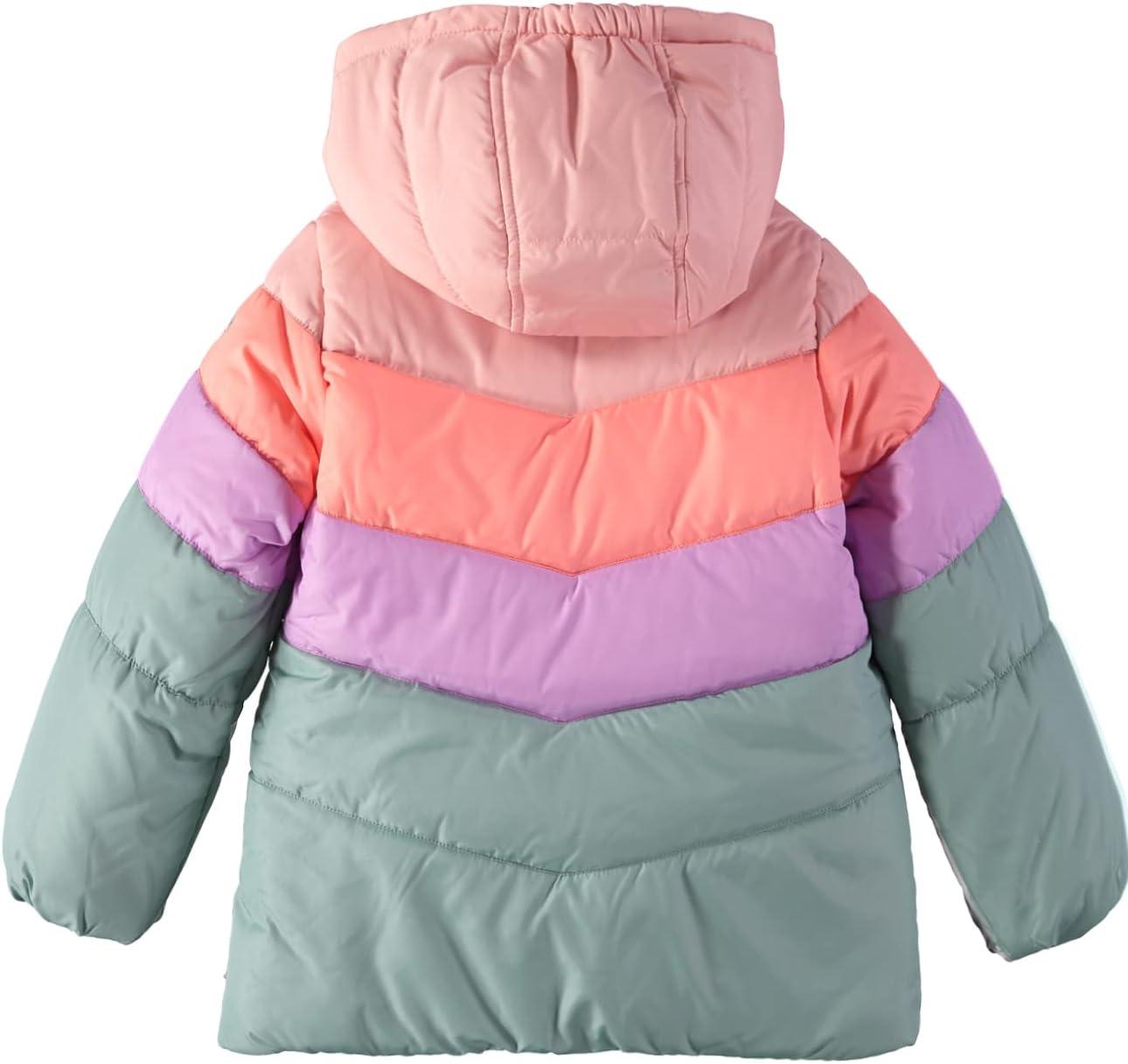imageOshKosh BGosh Girls Perfect Colorblocked Heavyweight Jacket CoatPastel Multicolor
