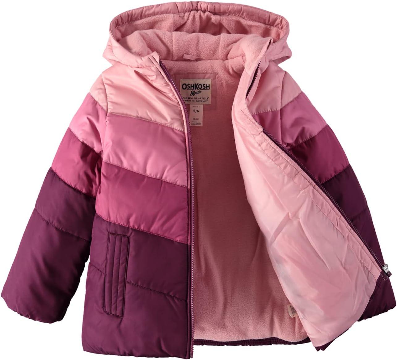 imageOshKosh BGosh Girls Perfect Colorblocked Heavyweight Jacket CoatShades of Pink