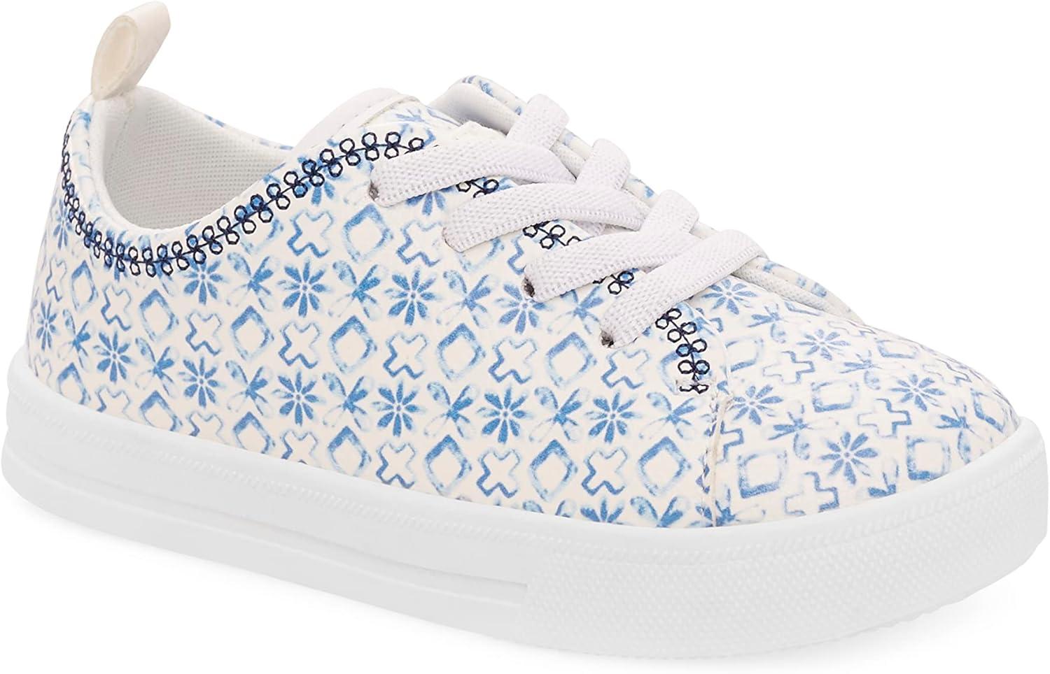 imageOshKosh BGosh Toddler and Little Girls Lola Casual ShoeWhiteBlue