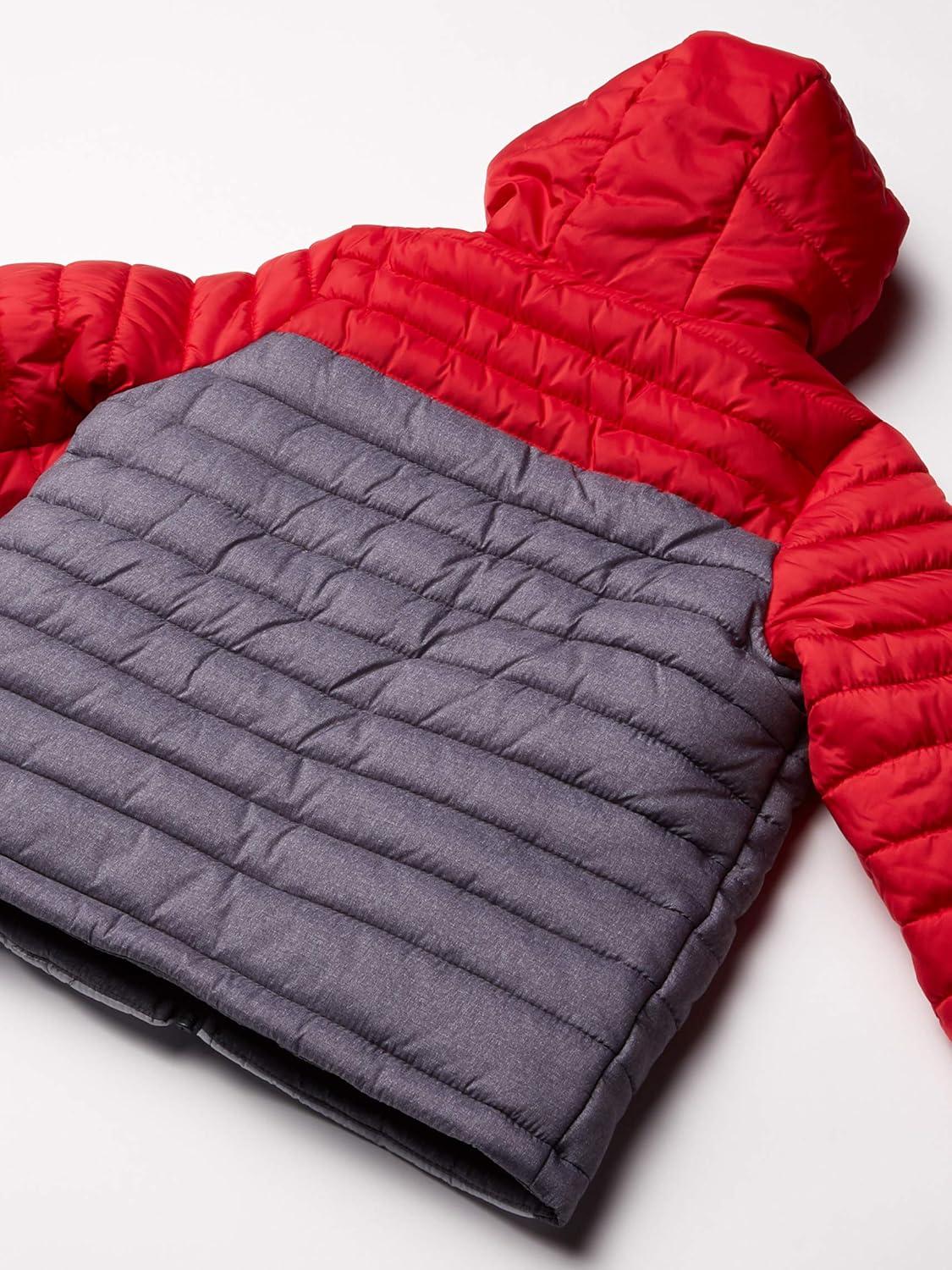 imageOshKosh BGosh boys Heavyweight Winter Jacket With Sherpa LiningRedGrey Color Block