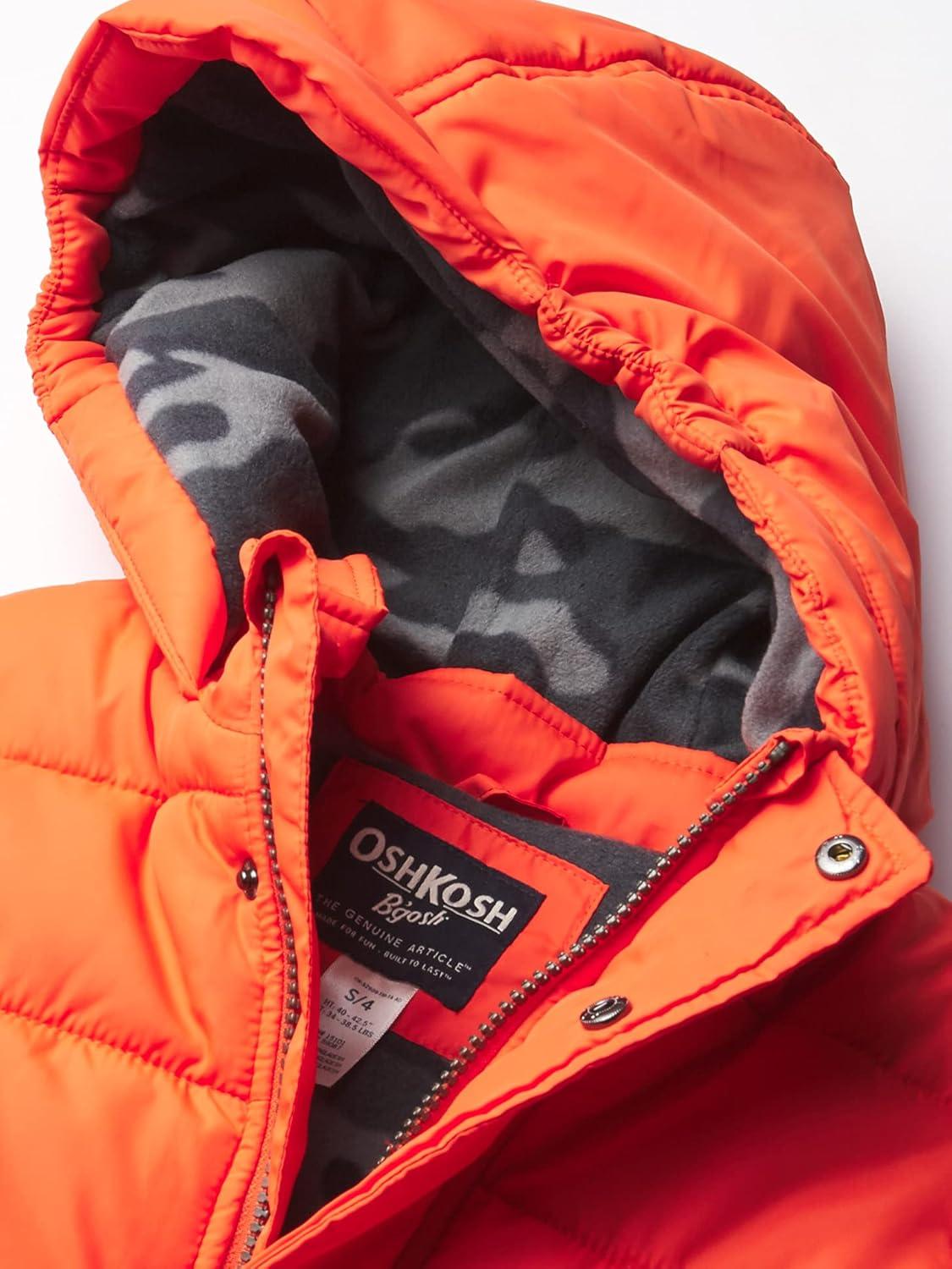 imageOshKosh BGosh boys Heavyweight Winter Jacket With Sherpa LiningSunrise Orange