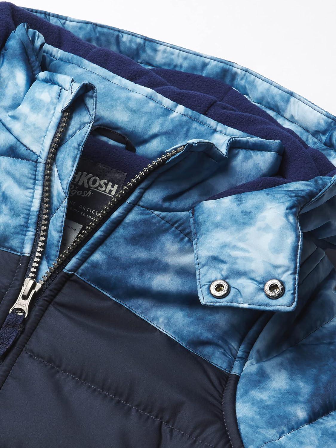 imageOshKosh BGosh boys Ski Jacket and Snowbib Snowsuit SetBlue Tie Dye Print