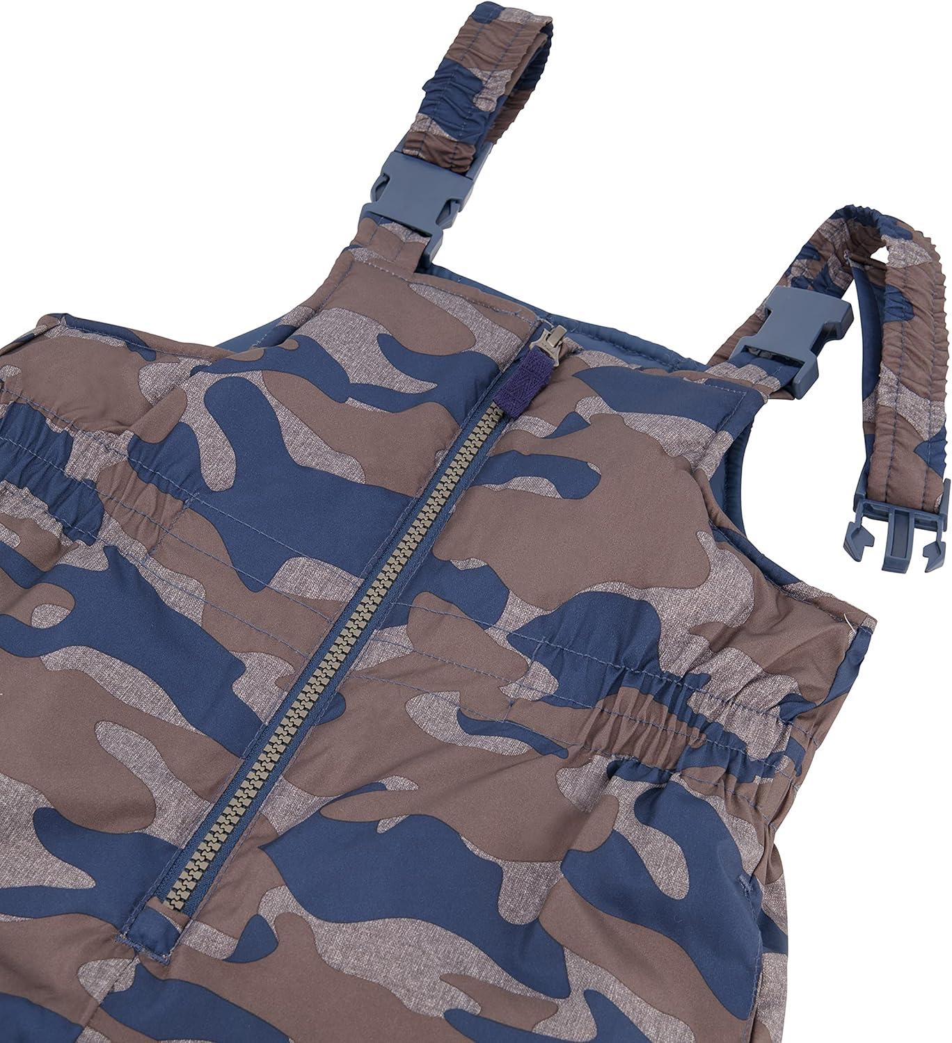 imageOshKosh BGosh boys Ski Jacket and Snowbib Snowsuit SetHeather Grey Camo