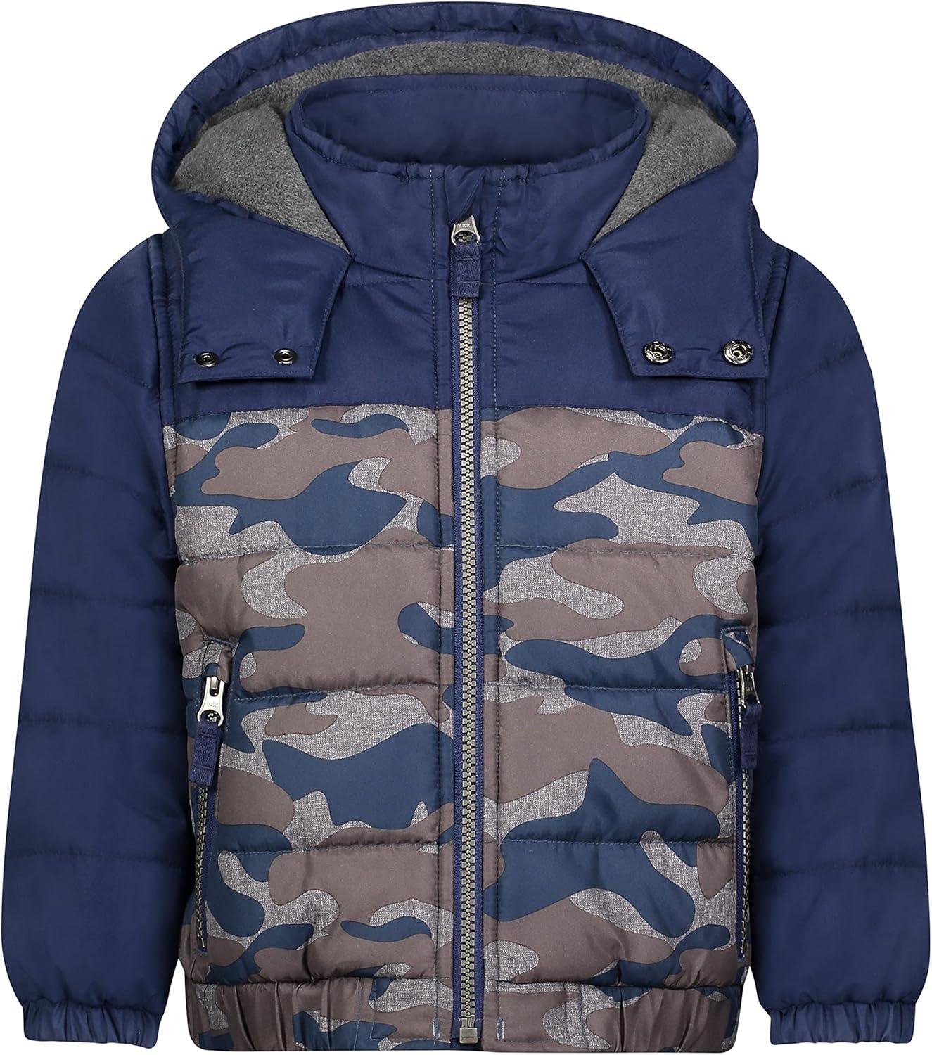 imageOshKosh BGosh boys Ski Jacket and Snowbib Snowsuit SetHeather Grey Camo