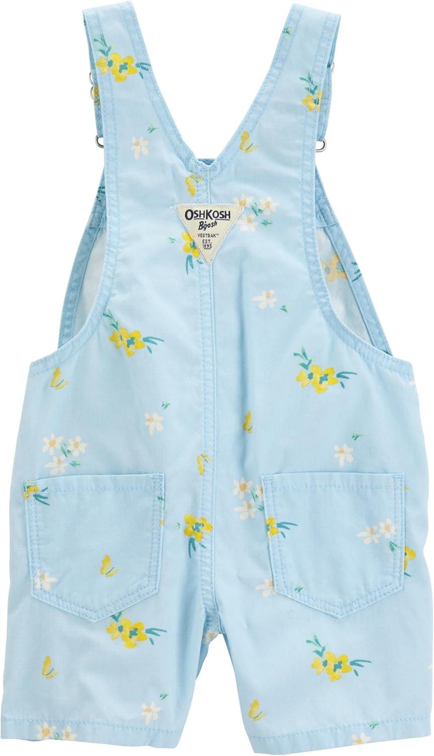imageOshkosh Girls Worlds Best OverallsBlue Floral