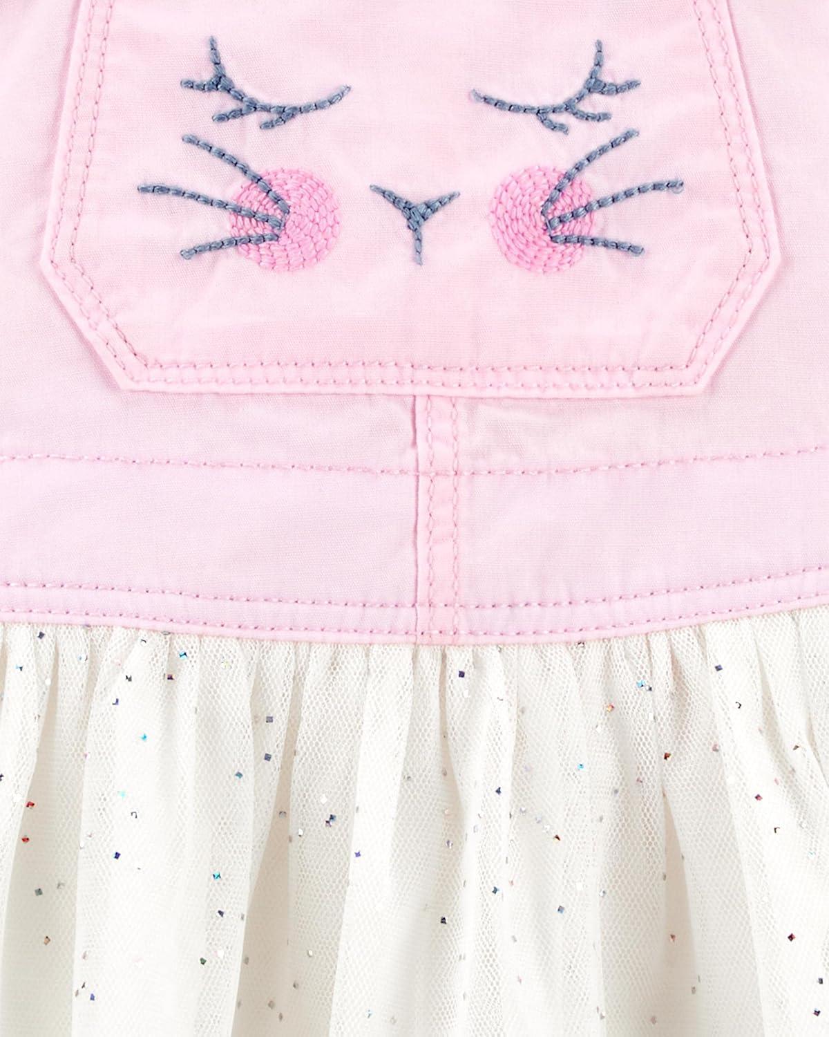 imageOshkosh Girls Worlds Best OverallsBunny Jumper