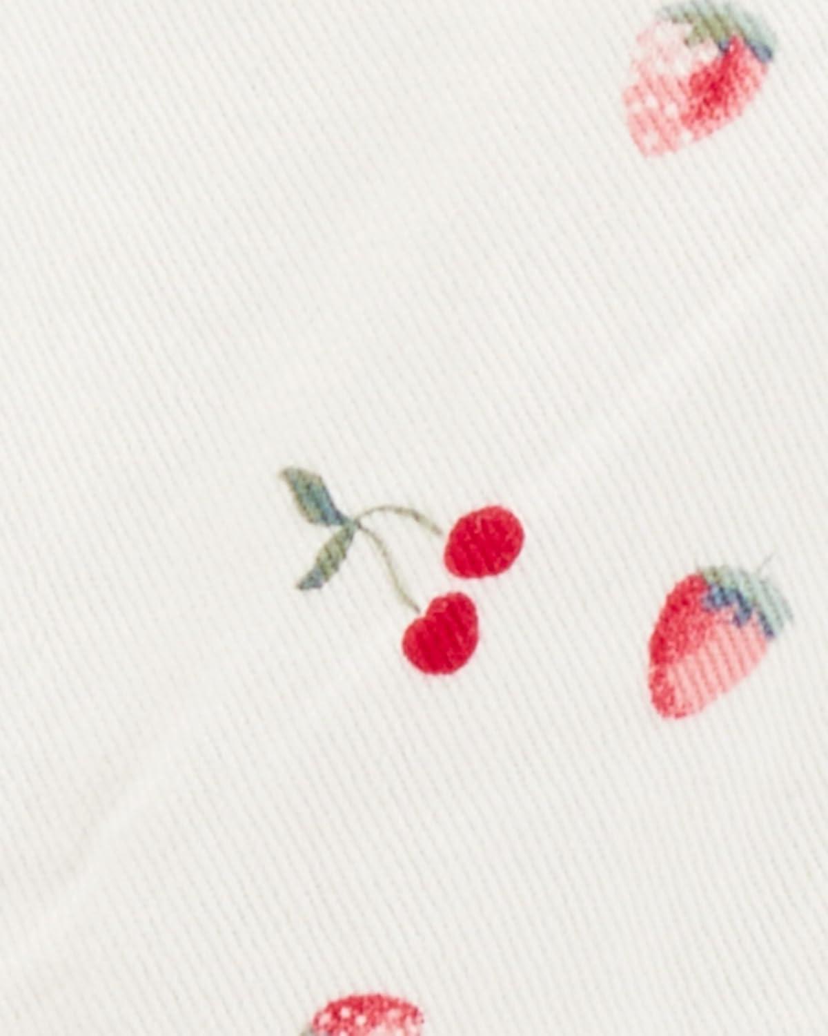 imageOshkosh Girls Worlds Best OverallsCherry Print