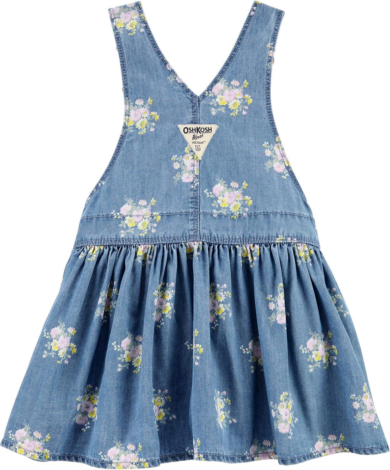 imageOshkosh Girls Worlds Best OverallsFloral Skirtall