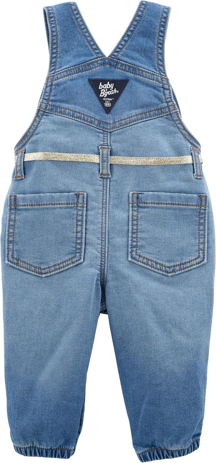 imageOshkosh Girls Worlds Best OverallsKnit Denim