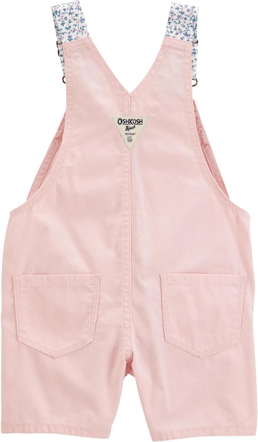imageOshkosh Girls Worlds Best OverallsLight Pink Heart