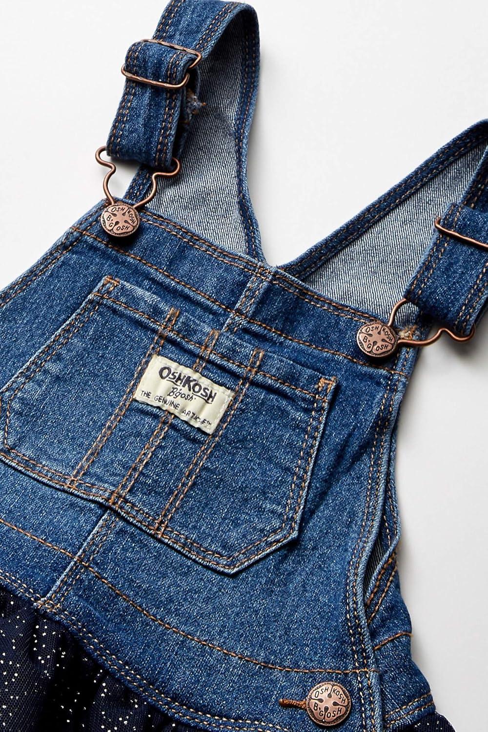 imageOshkosh Girls Worlds Best OverallsMedium Wash