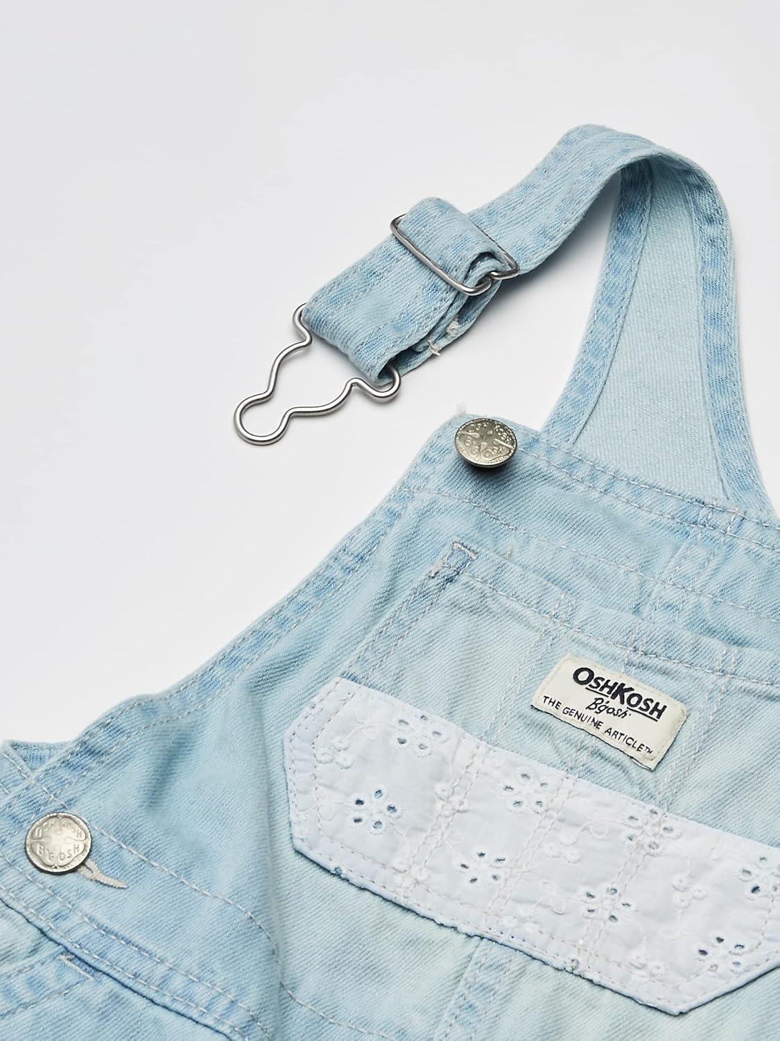 imageOshkosh Girls Worlds Best OverallsPastel Eyelet