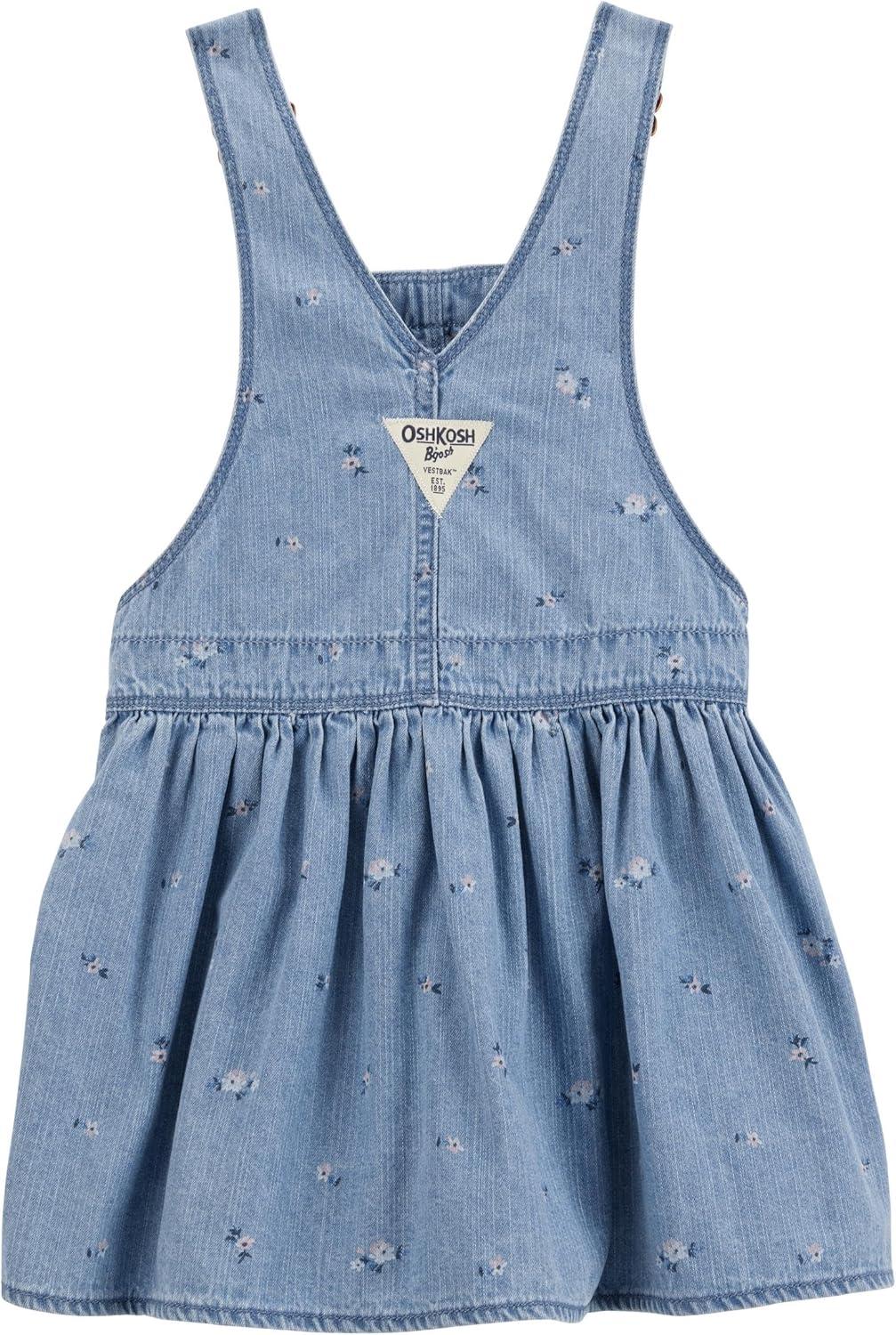 imageOshkosh Girls Worlds Best OverallsPeriwinkle Ozone Wash