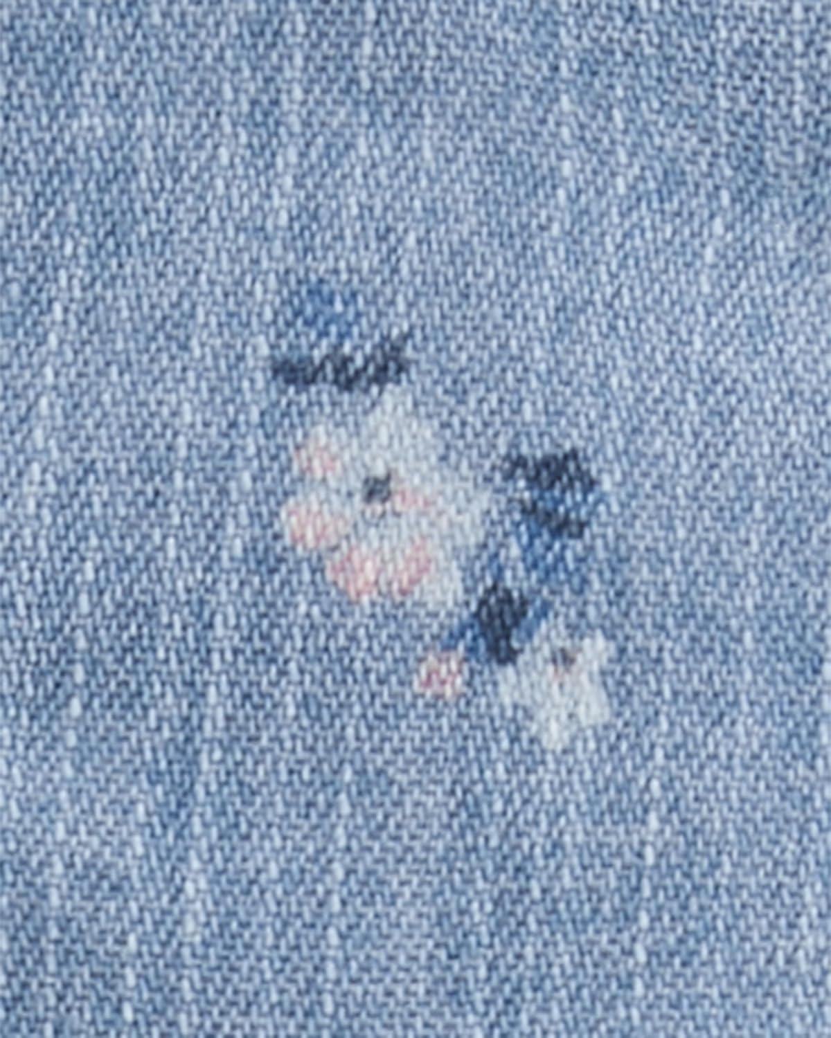 imageOshkosh Girls Worlds Best OverallsPeriwinkle Ozone Wash