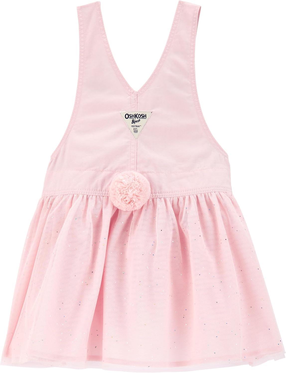 imageOshkosh Girls Worlds Best OverallsPink Bunny Wbo