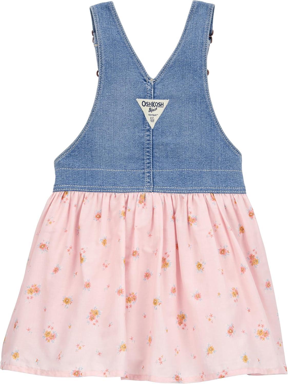 imageOshkosh Girls Worlds Best OverallsPink Floral