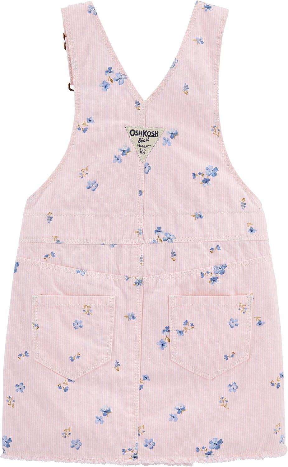 imageOshkosh Girls Worlds Best OverallsPink Hickory Floral