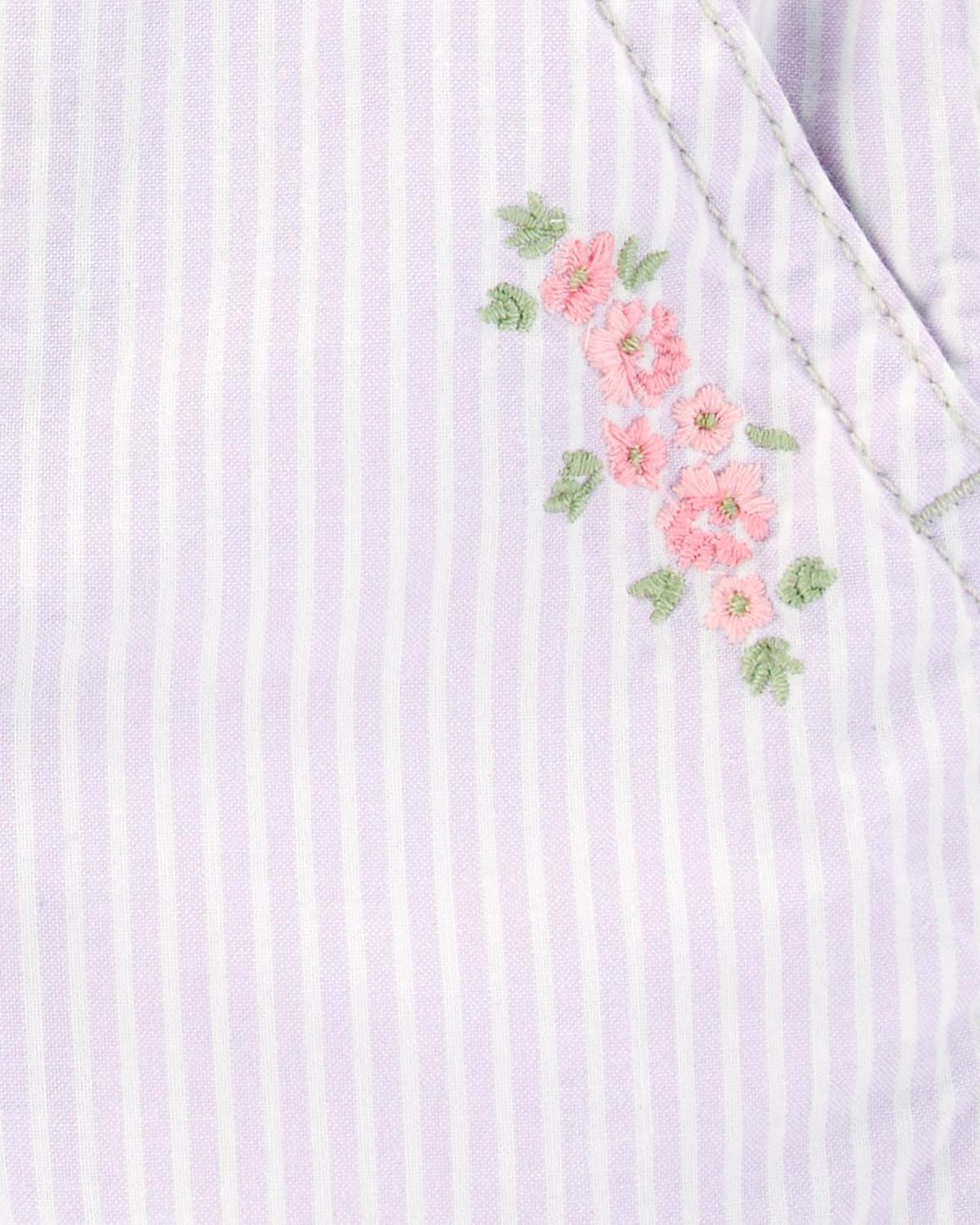 imageOshkosh Girls Worlds Best OverallsPurple Stripe