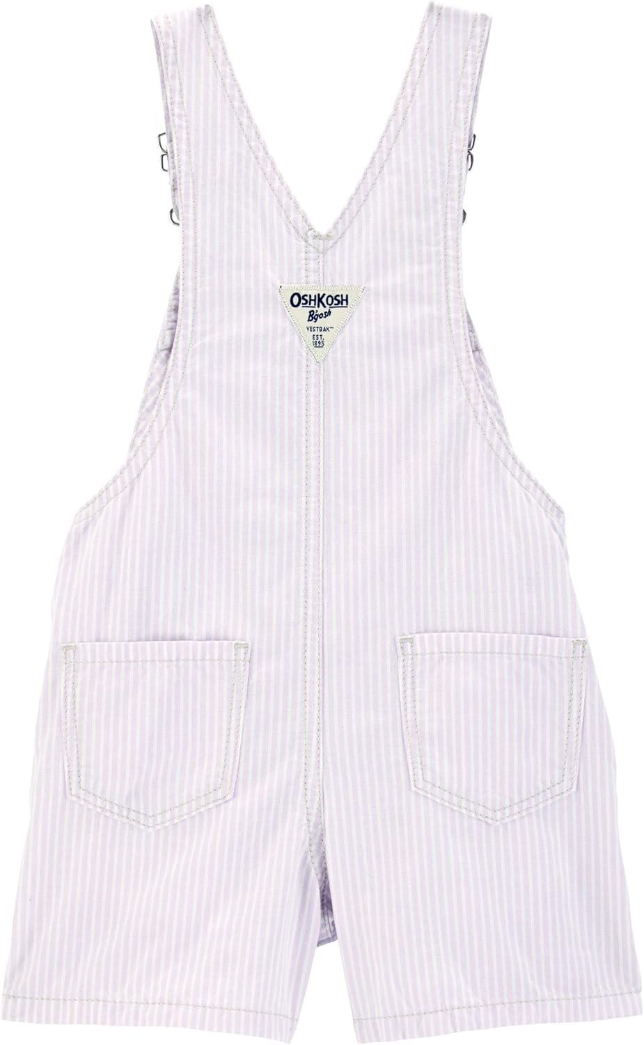 imageOshkosh Girls Worlds Best OverallsPurple Stripe