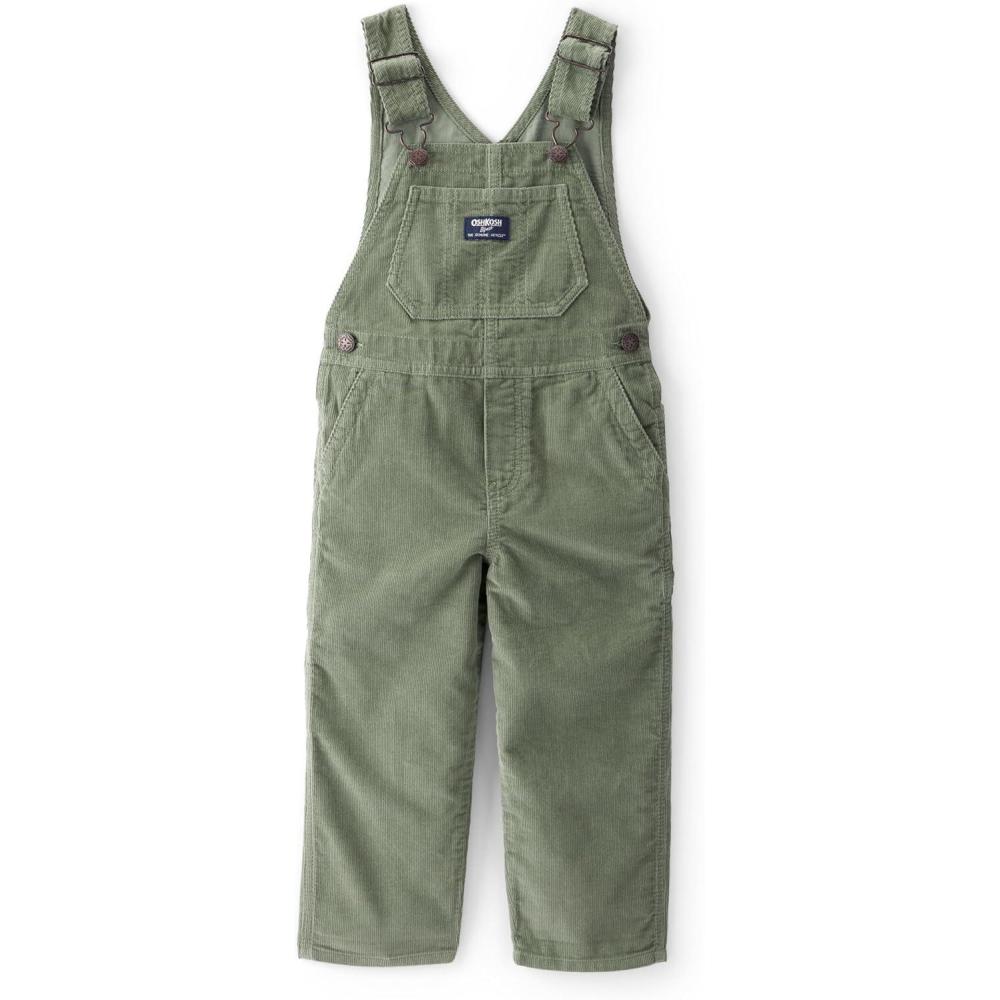 imageOSHKOSH BGOSH Baby Boys Worlds Best OverallsGreen Corduroy