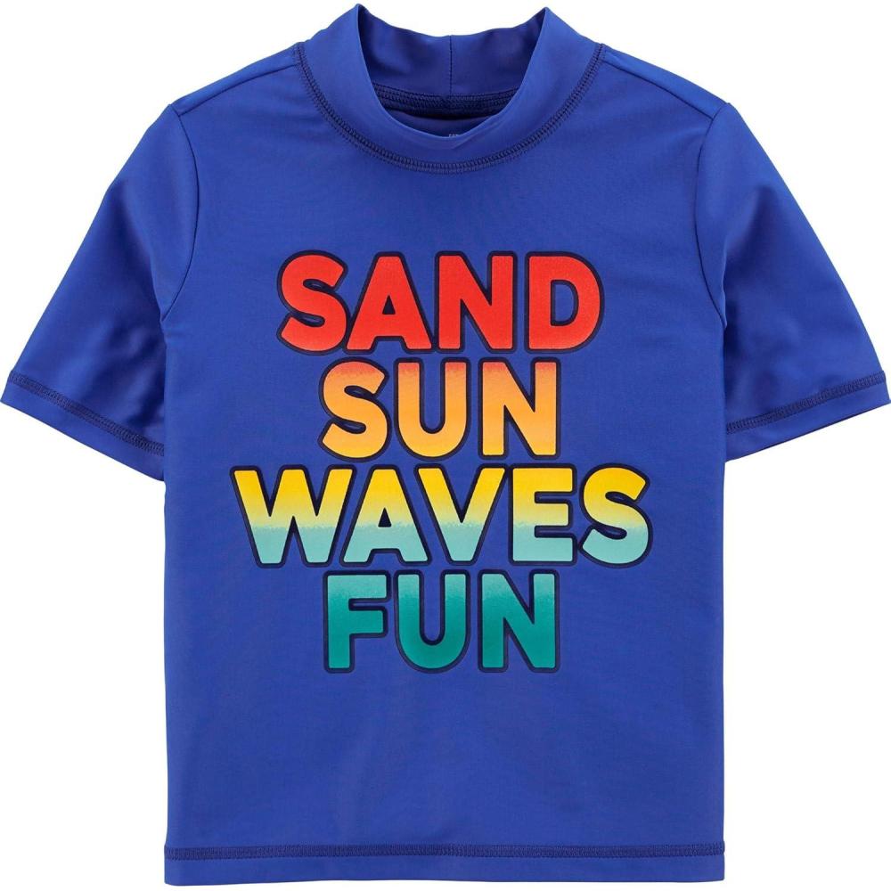 imageOSHKOSH BGOSH Boys RashguardBlue Sand Sun