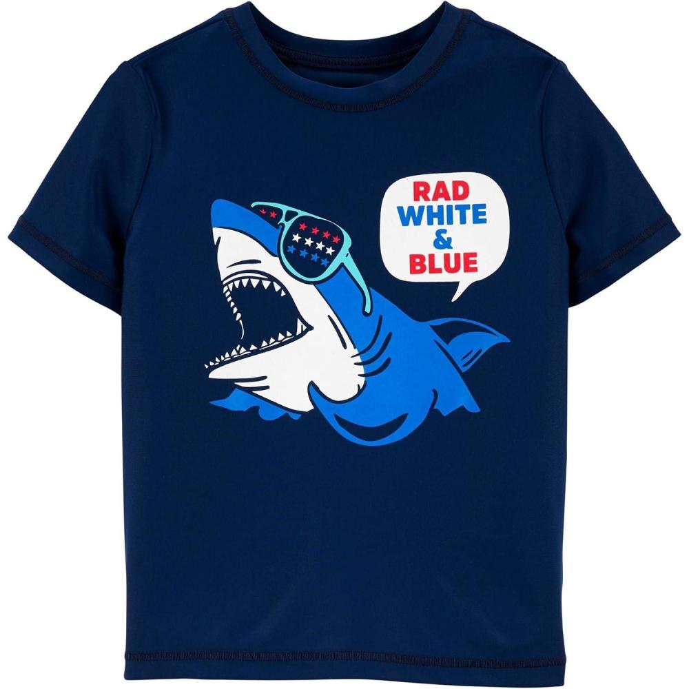 imageOSHKOSH BGOSH Boys RashguardBlue Shark