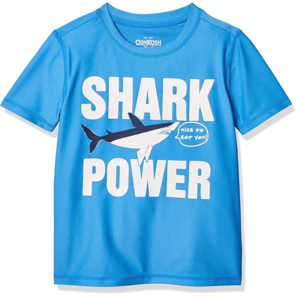imageOSHKOSH BGOSH Boys RashguardShark Power