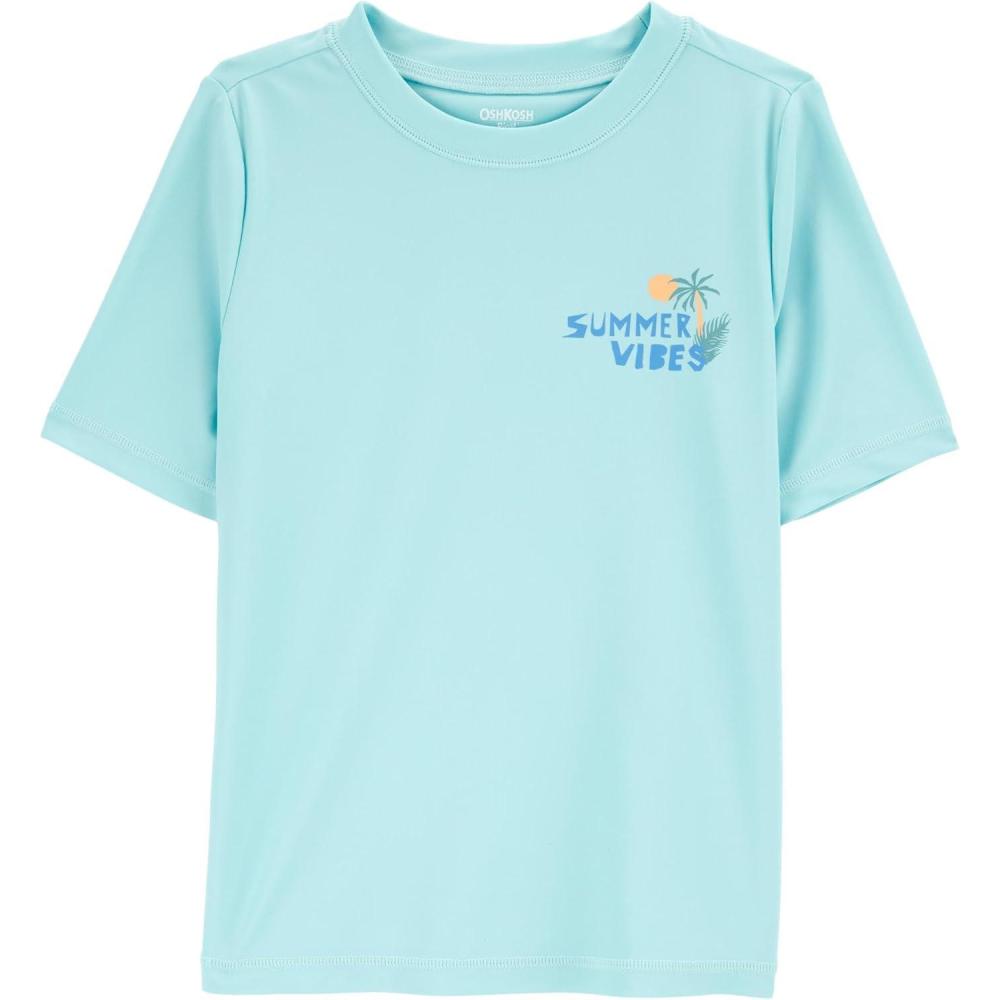 imageOSHKOSH BGOSH Boys RashguardTurquoise Summer Vibes