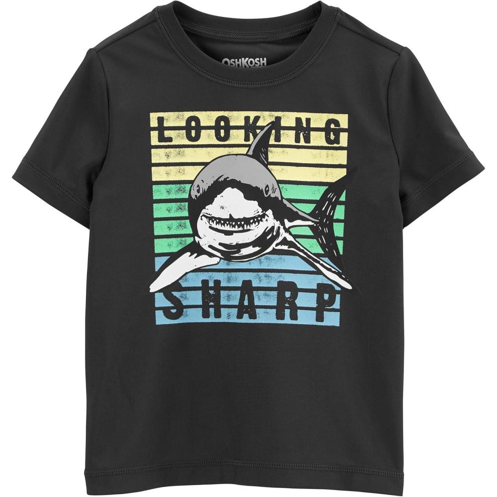 imageOSHKOSH BGOSH Boys RashguardWharf Grey