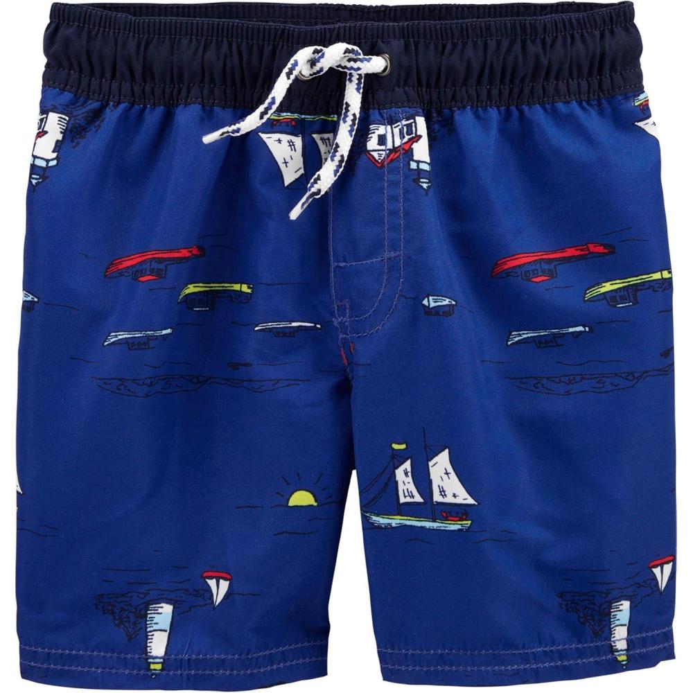 imageOSHKOSH BGOSH Boys Swim TrunksBlue Odyssey Sea