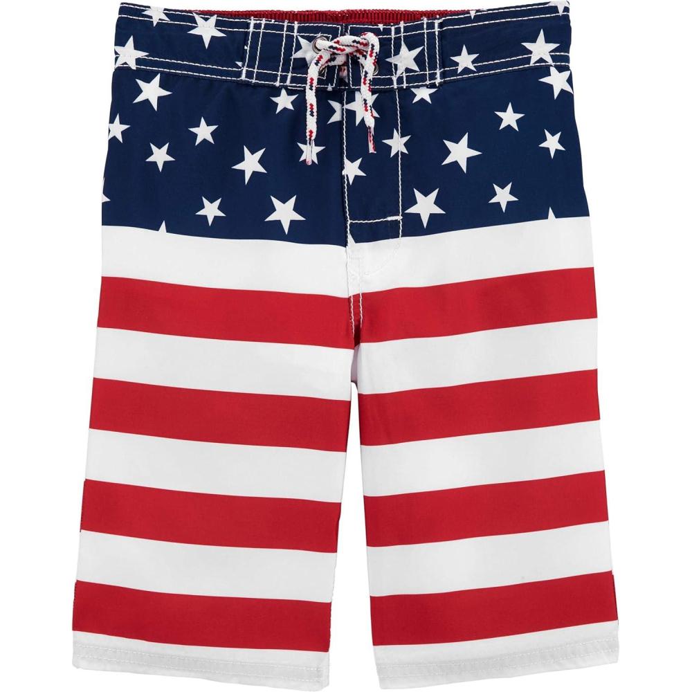 imageOSHKOSH BGOSH Boys Swim TrunksFlag Print