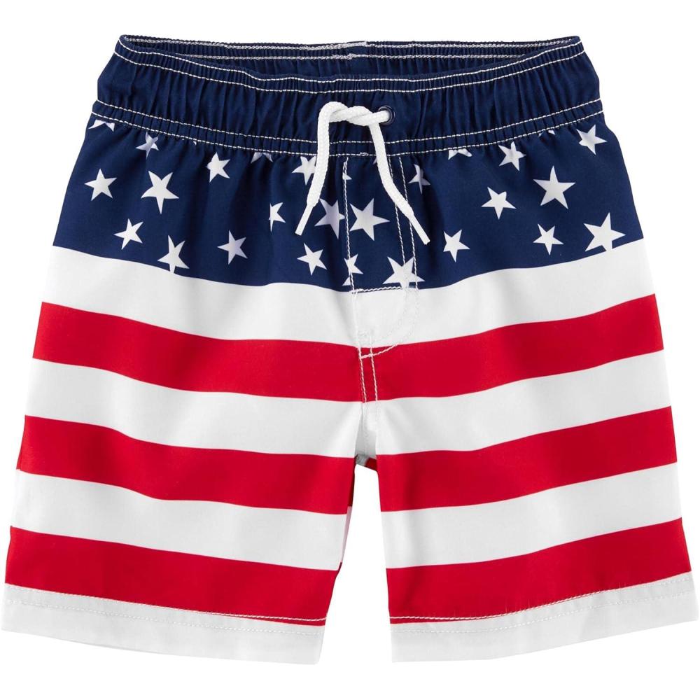 imageOSHKOSH BGOSH Boys Swim TrunksStars and Stripes