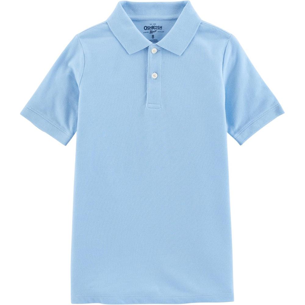 imageOSHKOSH BGOSH Boys Uniform Short Sleeve PoloBlue Cloud