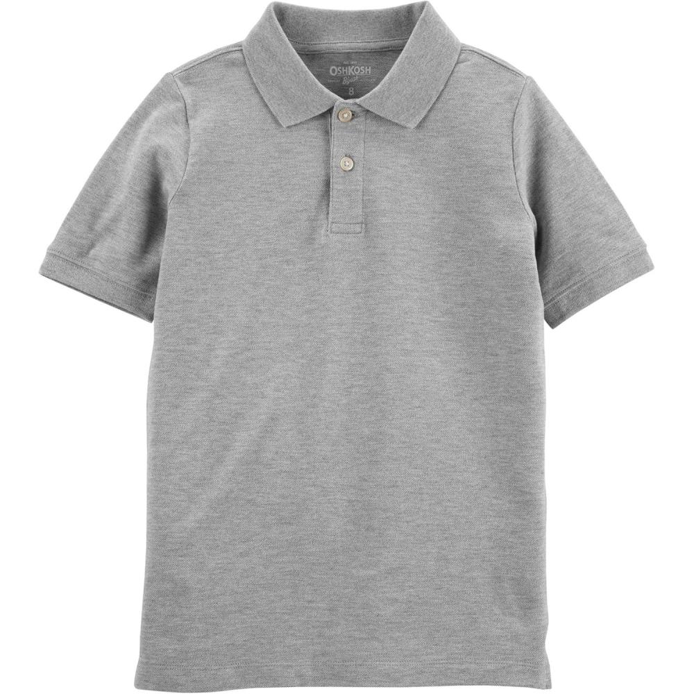 imageOSHKOSH BGOSH Boys Uniform Short Sleeve PoloGrey