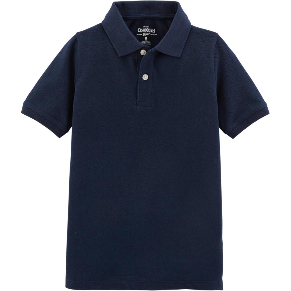 imageOSHKOSH BGOSH Boys Uniform Short Sleeve PoloNavy