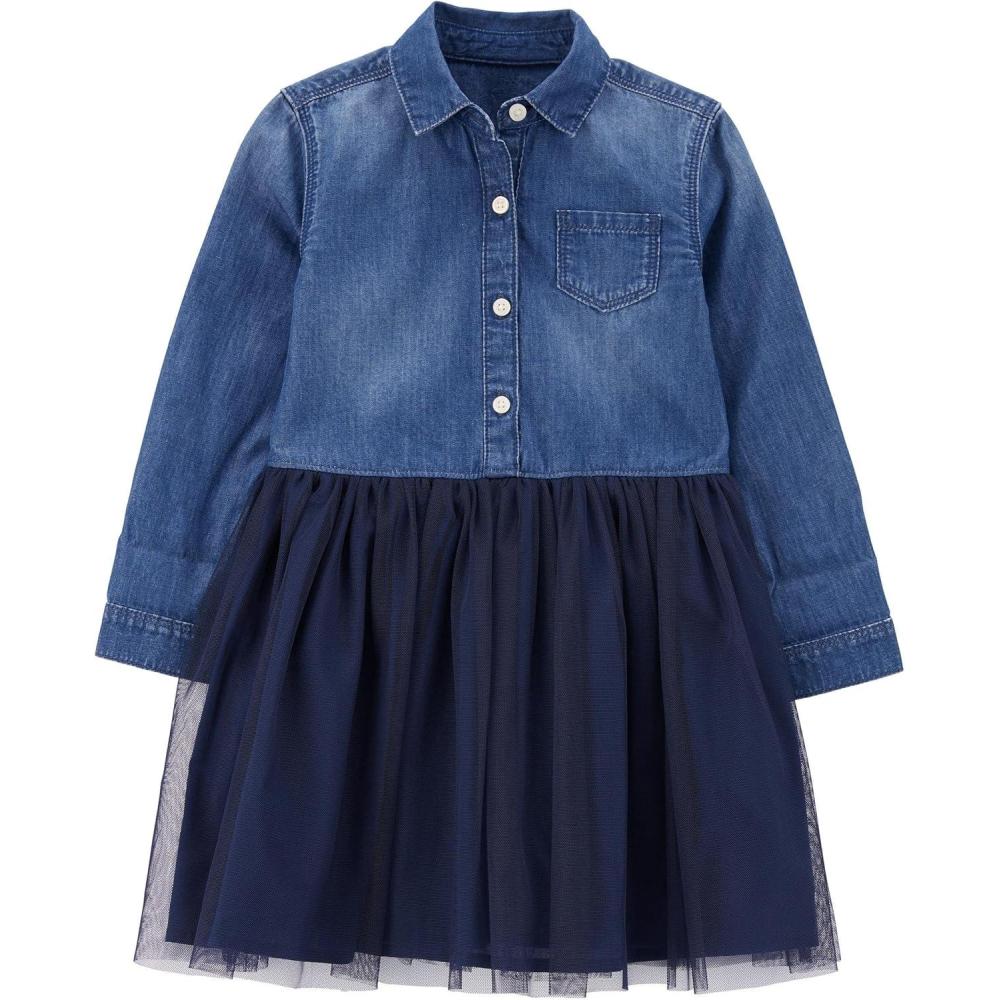imageOSHKOSH BGOSH Girls DressMosaic Blue Wash