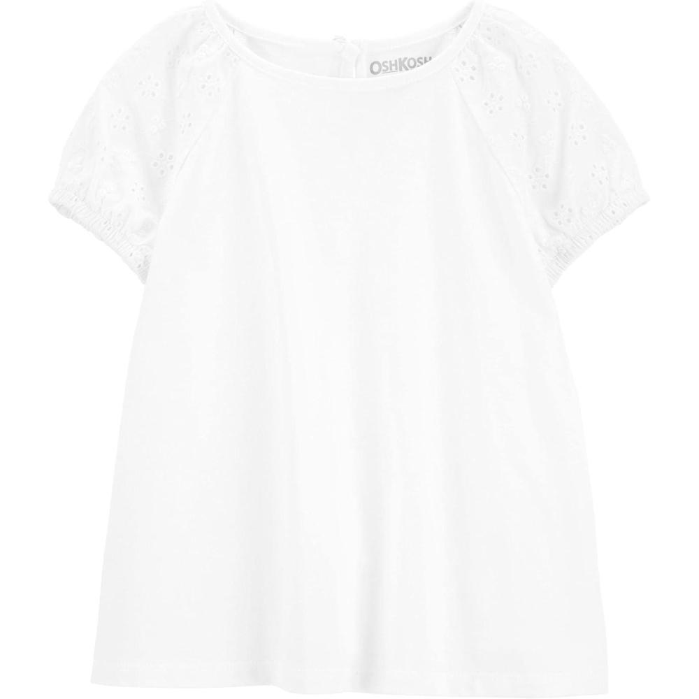 imageOSHKOSH BGOSH Girls Fashion TopEyelet Ivory