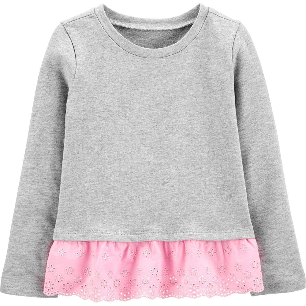 imageOSHKOSH BGOSH Girls Fashion TopHeather Grey
