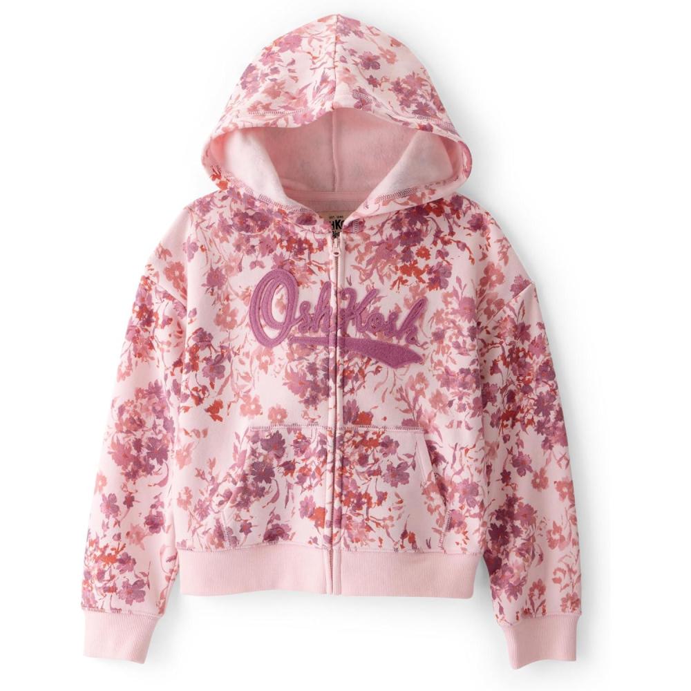 imageOSHKOSH BGOSH Girls Logo HoodieMagenta Pink Floral