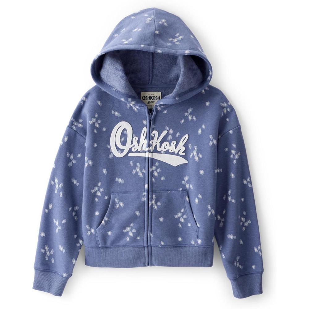 imageOSHKOSH BGOSH Girls Logo HoodieNavy Blue Floral