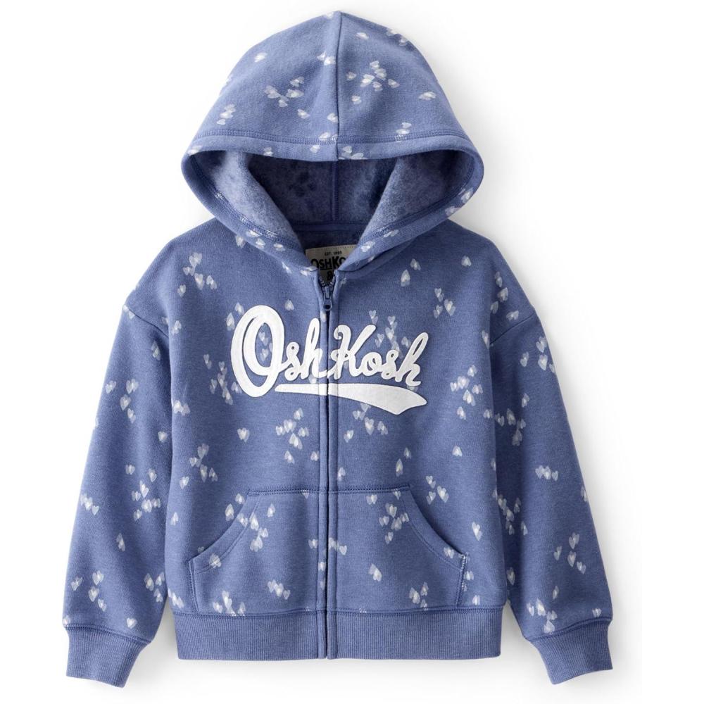 imageOSHKOSH BGOSH Girls Logo HoodieNavy Blue Heart